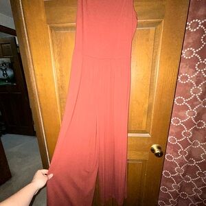Old Navy Brown Jumpsuit Flared Leg Design